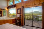 Grilling with Gorgeous Mountain Views on the Covered Side Porch